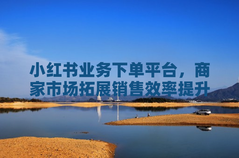 小红书业务下单平台，商家市场拓展销售效率提升利器。