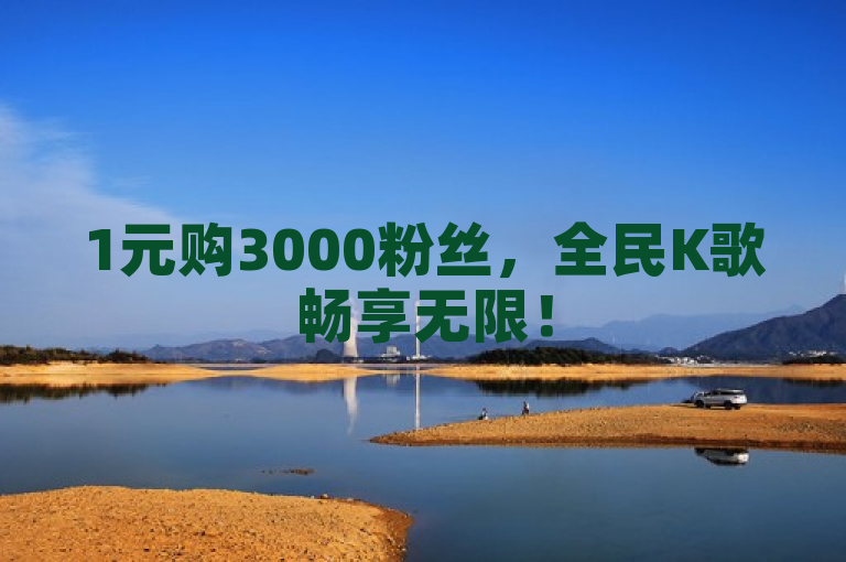 1元购3000粉丝，全民K歌畅享无限！