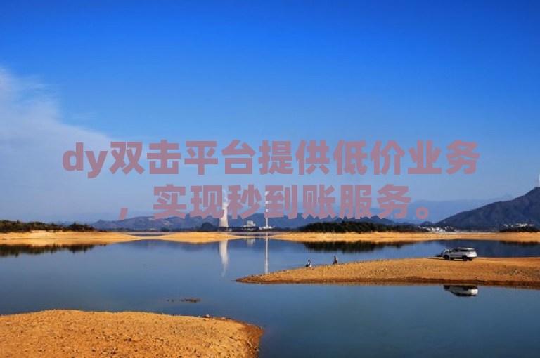 dy双击平台提供低价业务，实现秒到账服务。