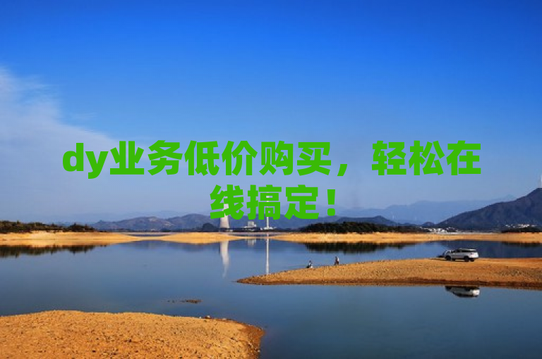 dy业务低价购买，轻松在线搞定！