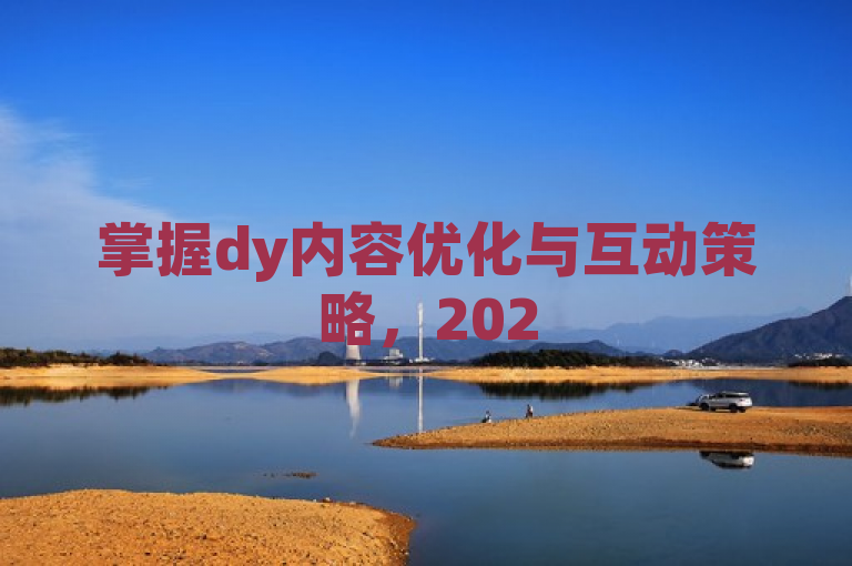 掌握dy内容优化与互动策略，2025年提升浏览量和粉丝增长！
