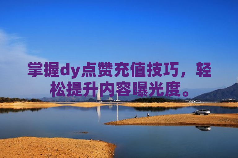 掌握dy点赞充值技巧，轻松提升内容曝光度。