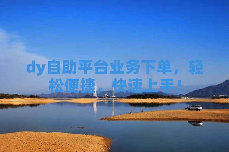 dy自助平台业务下单，轻松便捷，快速上手！