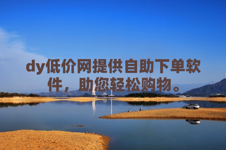 dy低价网提供自助下单软件，助您轻松购物。