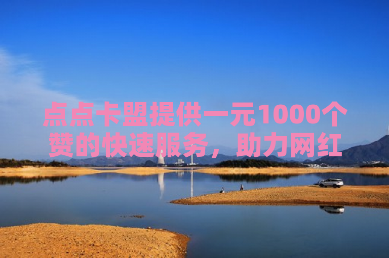 点点卡盟提供一元1000个赞的快速服务，助力网红增长粉丝。