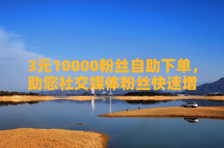 3元10000粉丝自助下单，助您社交媒体粉丝快速增长。