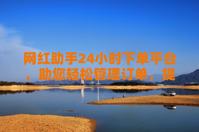 网红助手24小时下单平台，助您轻松管理订单，提升效率。