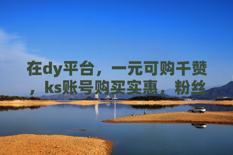 在dy平台，一元可购千赞，ks账号购买实惠，粉丝稳定不流失。
