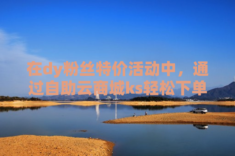 在dy粉丝特价活动中，通过自助云商城ks轻松下单。