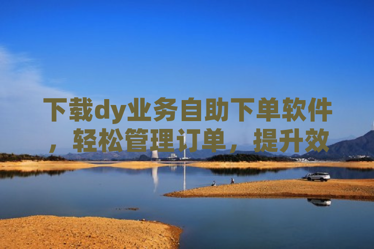 下载dy业务自助下单软件，轻松管理订单，提升效率。