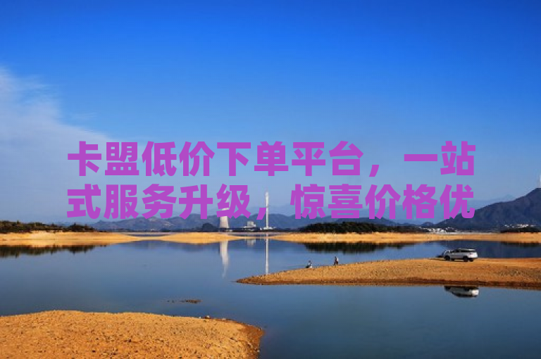 卡盟低价下单平台，一站式服务升级，惊喜价格优惠等你来享！