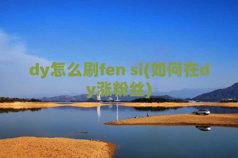 dy怎么刷fen si(如何在dy涨粉丝)
